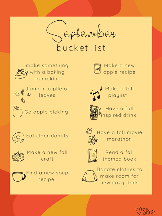 Fight off the Fall SAD: September Bucket List