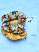 Load image into Gallery viewer, WEEKLY DUO Ukraine Donation Sunflower Scrunchie Duo