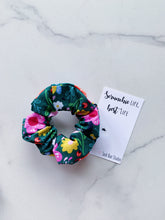 Load image into Gallery viewer, Golden Afternoon Floral Scrunchie