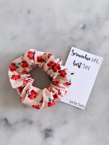 Practically Perfect Floral Scrunchie