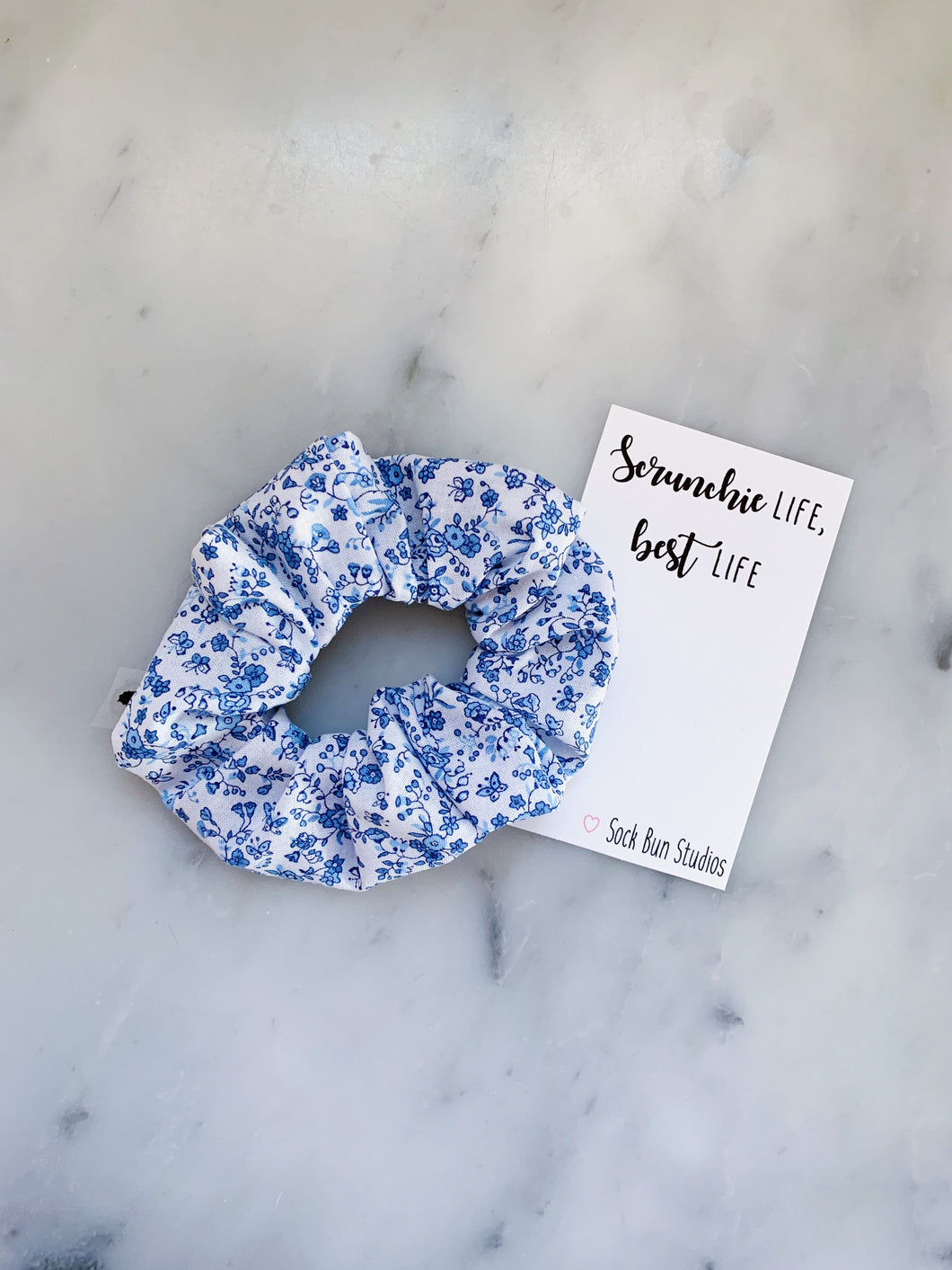 Butterfly Kisses Floral Scrunchie