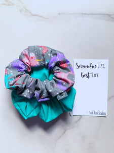 SALE WEEKLY DUO Sparkly Unicorn  Scrunchie Duo
