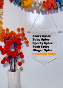 Spice Girls Pumpkin Spice Banner