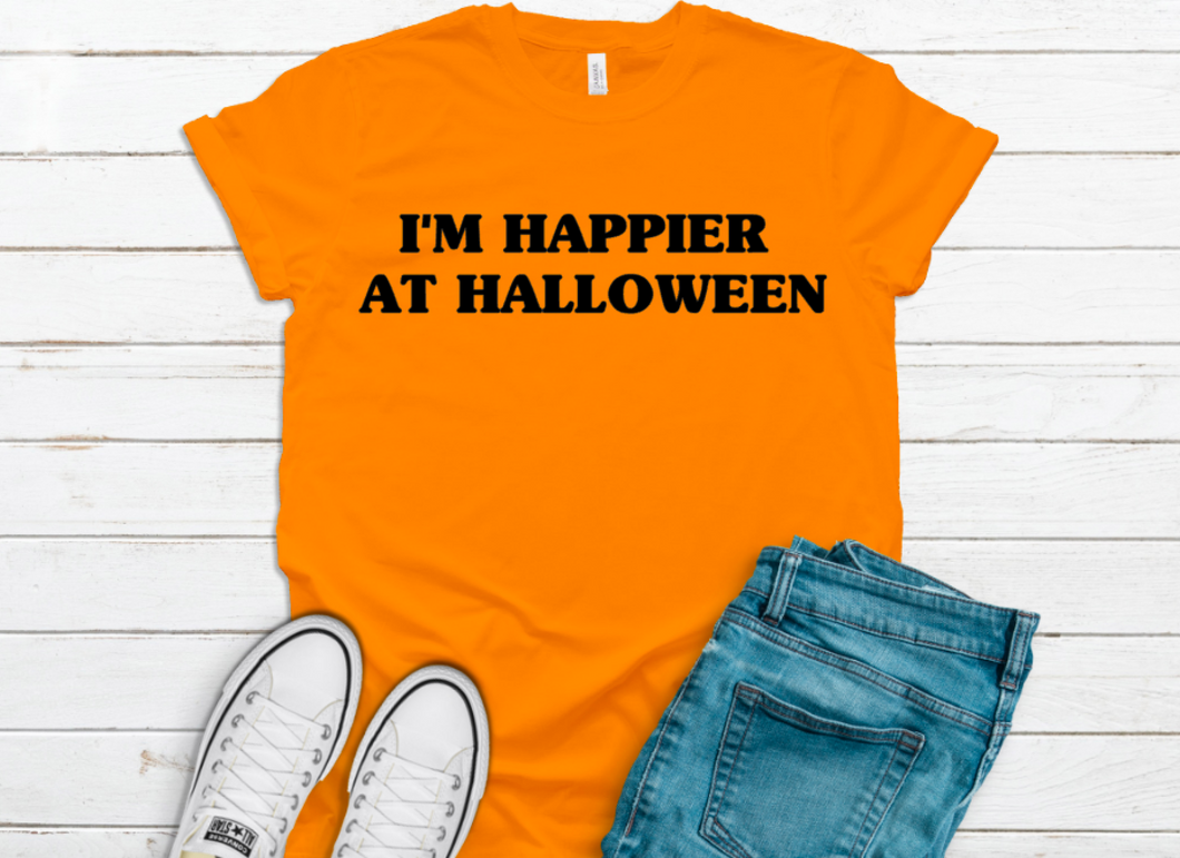 I'm Happier At Halloween T-Shirt