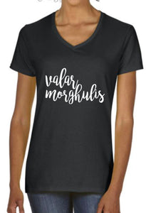 Valar Morghulis Game Of Thrones Women's V-Neck T-Shirt