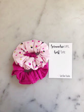 Load image into Gallery viewer, SALE WEEKLY DUO Pretty In Pink Scrunchie Duo
