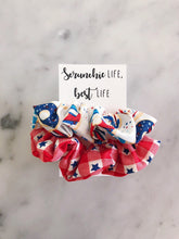 Load image into Gallery viewer, SALE Weekly DUO USA Donut Picnic Scrunchie Duo