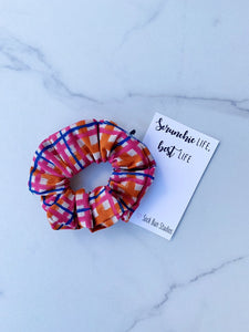 WEEKLY DUO Harvest Plaid Scrunchie Duo