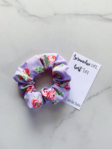 Shabby Chic Floral Scrunchie