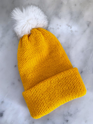 Mustard Knit Hat
