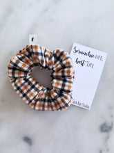 Load image into Gallery viewer, WEEKLY DUO Fall Flannel Scrunchie Duo