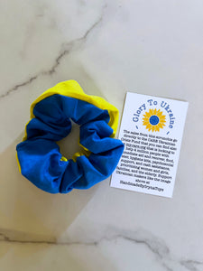 NEW Ukraine Flag Donation Scrunchie
