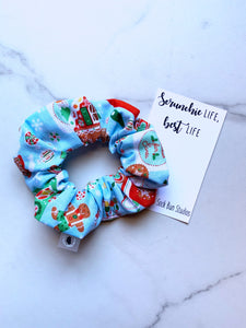 Gingerbread Decorating Christmas Scrunchie