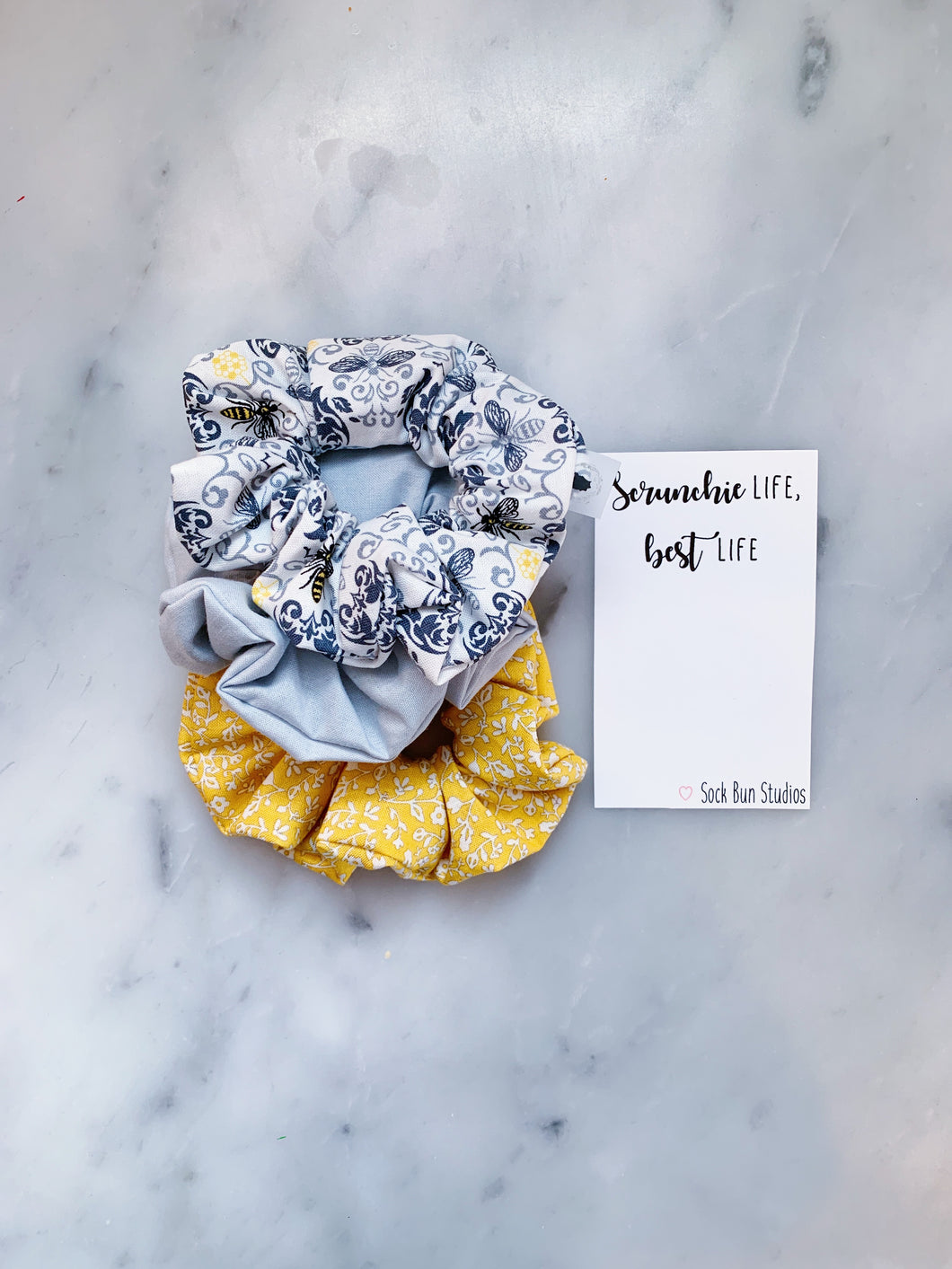 SALE Victorian Bumble Bee Scrunchie Pack