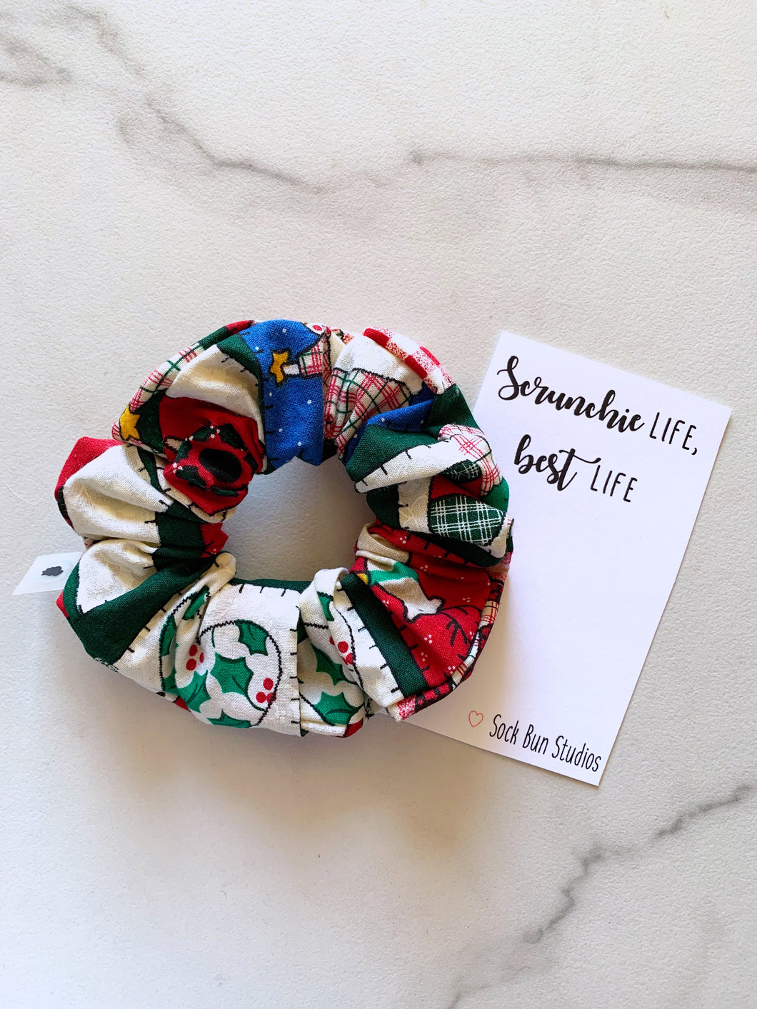SALE Throwback Heart of Christmas Scrunchie