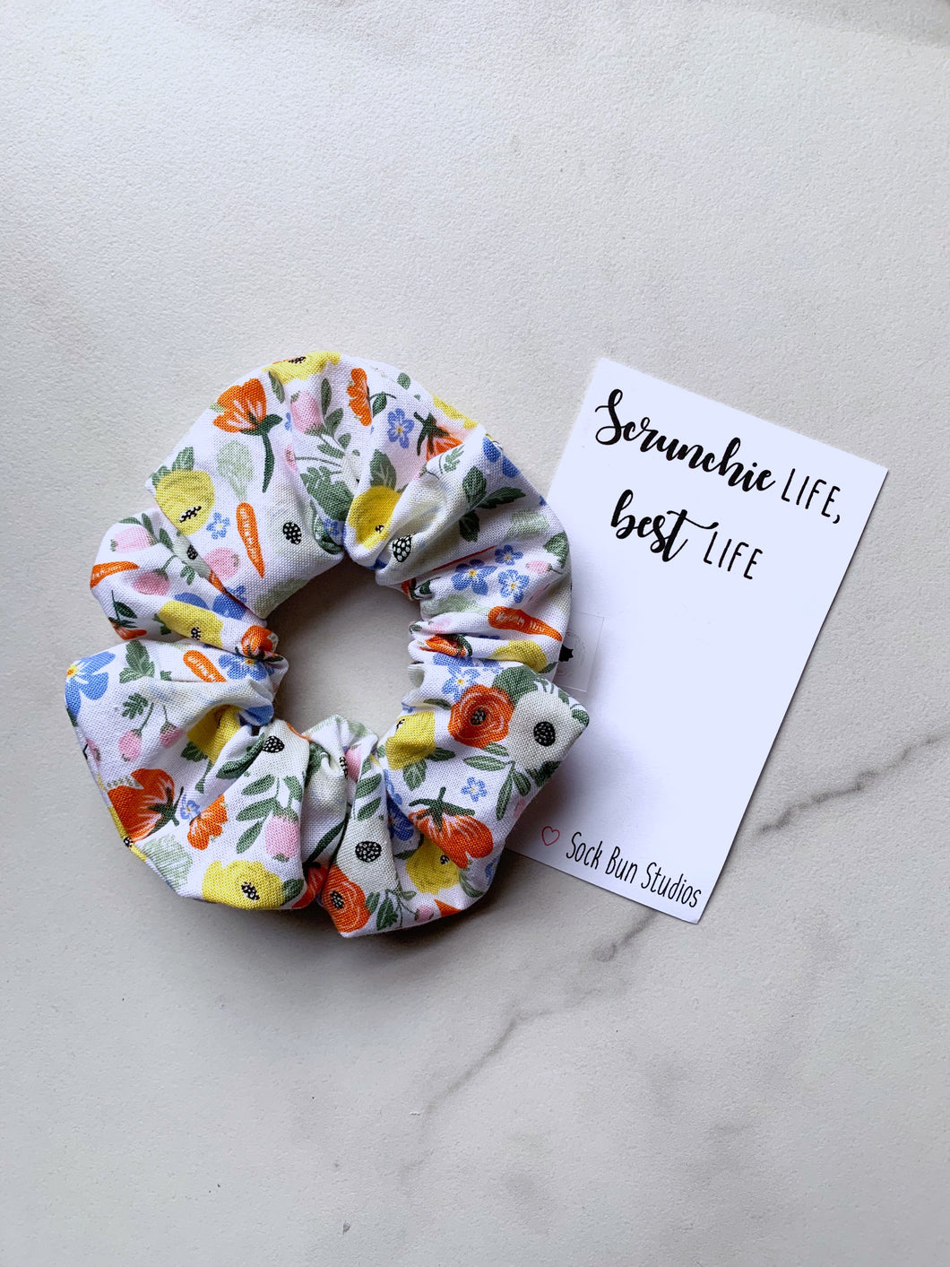 Rifle Paper Easter Floral Scrunchie